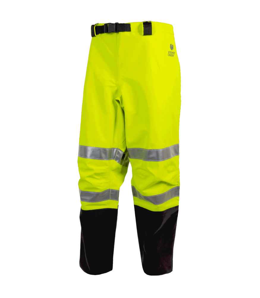 Hi Vis Pioneer Overtrousers Yellow and Orange Stoney Creek Safety